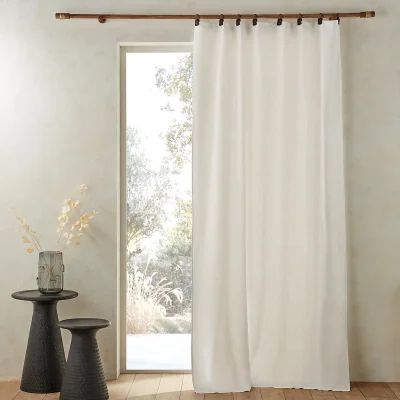 La Redoute Private Lined 100% Washed Linen Curtain
