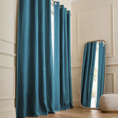 La Redoute Private Washed Linen Curtain with Eyelet Header