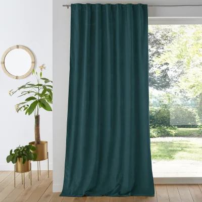 La Redoute Velvet 100% Cotton Thermal Curtain with Hidden Tabs