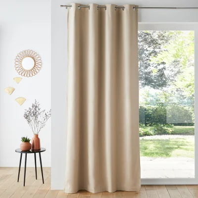 La Redoute Taima Linen/Cotton Single Lined Curtain with Eyelets