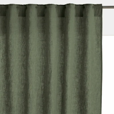 La Redoute Onega Washed Linen Radiator Curtain with Hidden Fixings