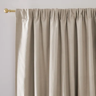 La Redoute Elba Linen Blackout Curtain with Pencil Pleat and Wave
