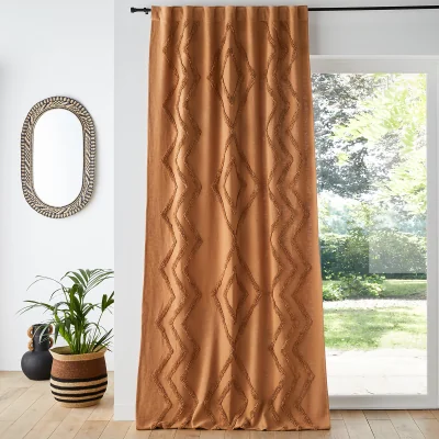 La Redoute Assa Tufted Hidden Hook Cotton Curtain