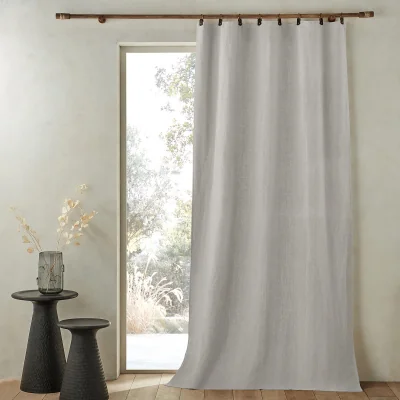 La Redoute Private Lined 100% Washed Linen Curtain
