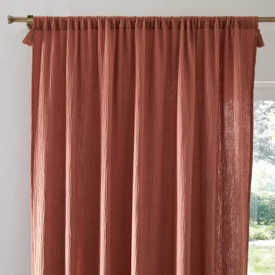 La Redoute Kumla Cotton Muslin Curtain Panel