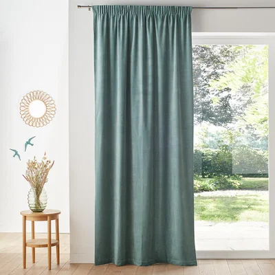 La Redoute Velvet Gathered Braid Velvet Curtain