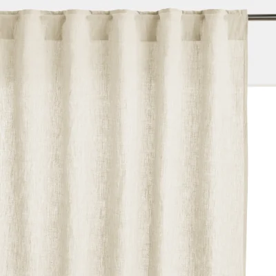 La Redoute Onega Washed Linen Single Curtain with Concealed Tabs