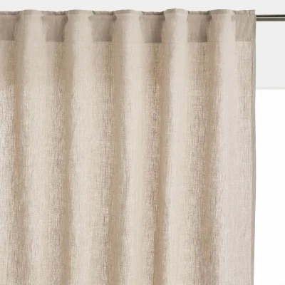 La Redoute Onega Washed Linen Radiator Curtain with Hidden Fixings