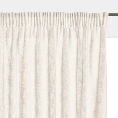 La Redoute Nyong Linen-Effect Radiator Curtain with Gathered Braid