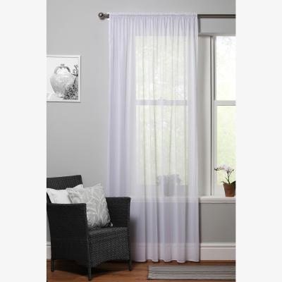 La Redoute Metallic Stripe Voile Curtain Panel