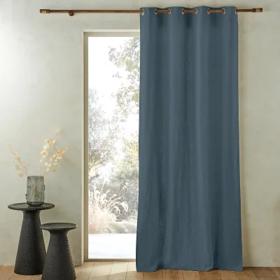 La Redoute Private Single Lined Pre-Washed Linen Curtain with Eyelets