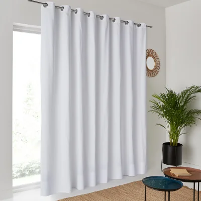 La Redoute Scenario Single Extra Wide Cotton Curtain with Eyelets