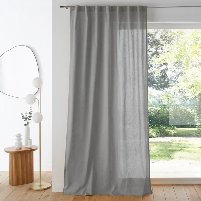 La Redoute Scenario Single Cotton Curtain with Concealed Tabs