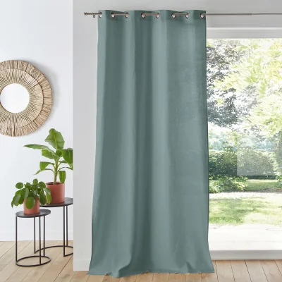 La Redoute Onega Washed Linen Single Curtain with Eyelets