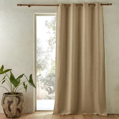 La Redoute Colin Pure Linen Blackout Curtain with Eyelets