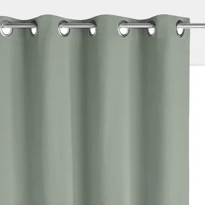 La Redoute Scenario Cotton Blackout Radiator Curtain with Eyelets