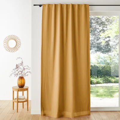 La Redoute Lincot Linen & Cotton Hidden Tab Blackout Curtain