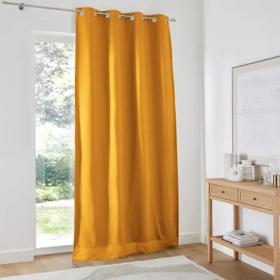 La Redoute Scenario Cotton Blackout Curtain with Eyelets