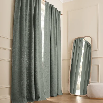 La Redoute Belvini Curtain in Fleece with Hidden Tabs