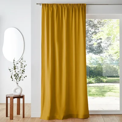 La Redoute Scenario Cotton Curtain with Gathered Header