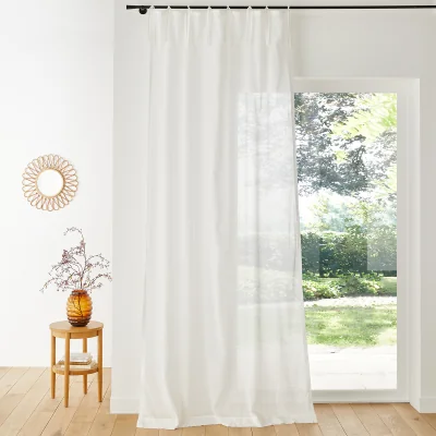 La Redoute Scenario Tie-Finish Sheer Curtain Panel
