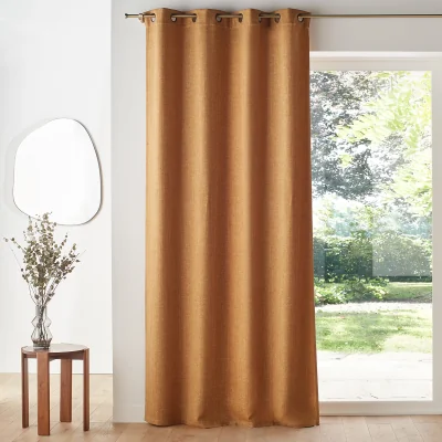 La Redoute Montego Woven Effect Thermal Curtain with Eyelets