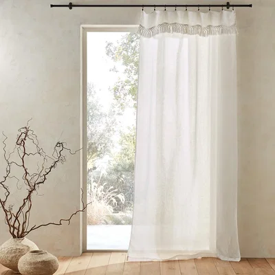 La Redoute Elphir Linen Muslin Voile Curtain Panel