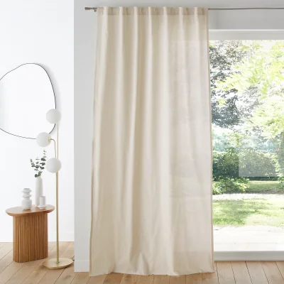 La Redoute Scenario Single Cotton Curtain with Concealed Tabs