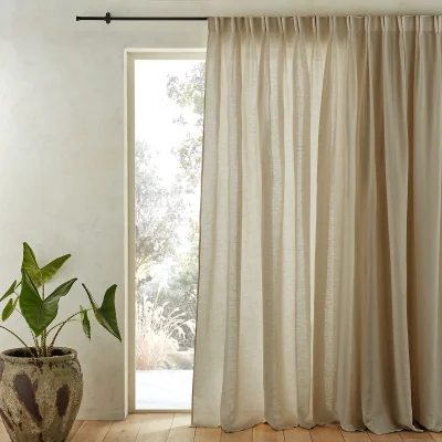 La Redoute Colin Pure Linen Curtain with Flemish Pleats