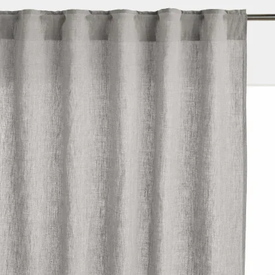 La Redoute Onega Washed Linen Radiator Curtain with Hidden Fixings