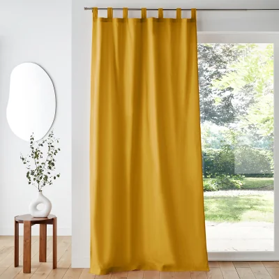 La Redoute Scenario Cotton Tab Top Curtain Panel