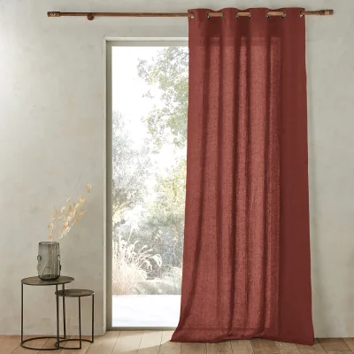 La Redoute Romane 100% Washed Linen Curtain