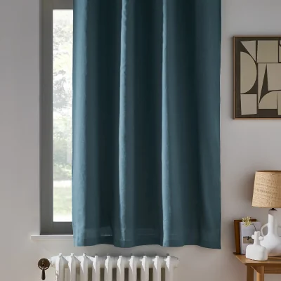 La Redoute Onega Blackout Radiator Curtain in Washed Linen