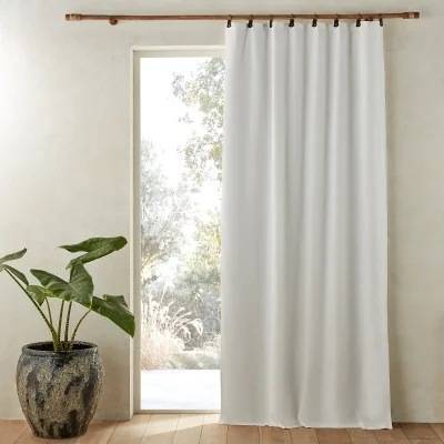 La Redoute Private Blackout 100% Washed Linen Curtain with Rings