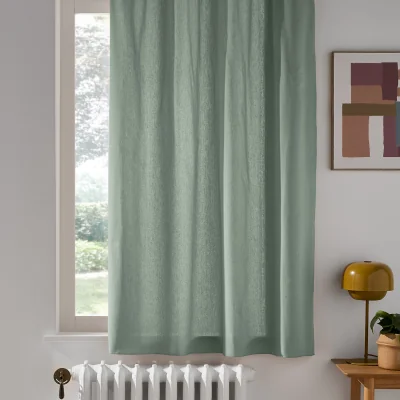 La Redoute Scenario Pure Cotton Radiator Curtain with Eyelets