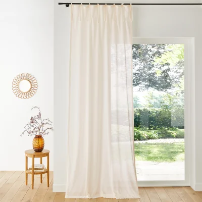 La Redoute Scenario Tie-Finish Sheer Curtain Panel