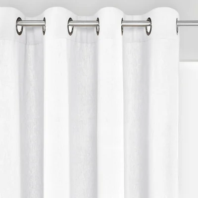 La Redoute Taïma Cotton / Linen Radiator Curtain with Eyelets
