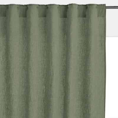 La Redoute Onega Washed Linen Radiator Curtain with Hidden Fixings