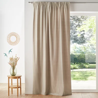 La Redoute Velvet Gathered Braid Velvet Curtain