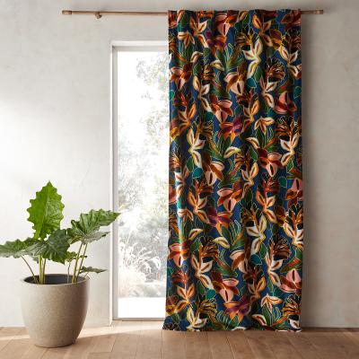 La Redoute Pampa Floral 100% Cotton Velvet Curtain