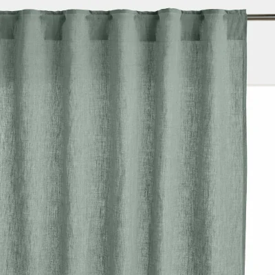 La Redoute Onega Washed Linen Radiator Curtain with Hidden Fixings