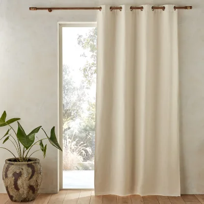 La Redoute Colin Pure Linen Blackout Curtain with Eyelets