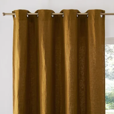 La Redoute Elba Linen Curtain with Eyelets