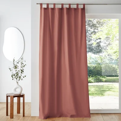 La Redoute Scenario Cotton Tab Top Curtain Panel