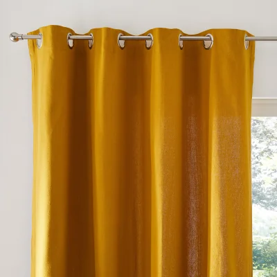La Redoute Panama Plain Eyelet Curtain in Woven Cotton