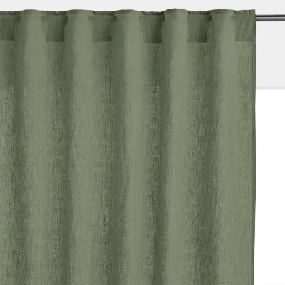 La Redoute Onega Washed Linen Single Curtain with Concealed Tabs
