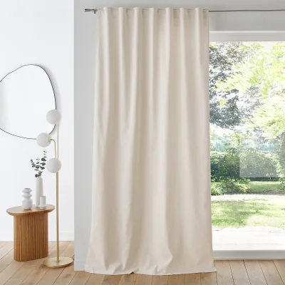 La Redoute Olavi Single Corduroy Curtain with Hidden Tabs