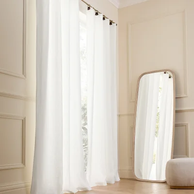 La Redoute Private Lined Washed Linen Curtain