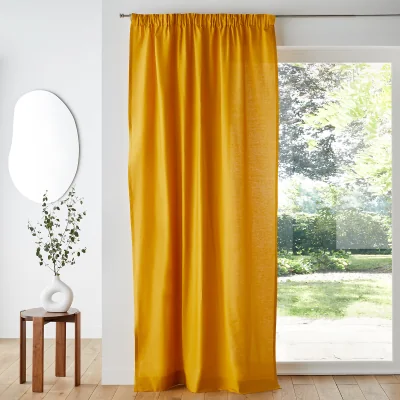La Redoute Scenario Cotton Curtain with Gathered Header