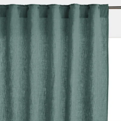 La Redoute Onega Washed Linen Single Curtain with Concealed Tabs